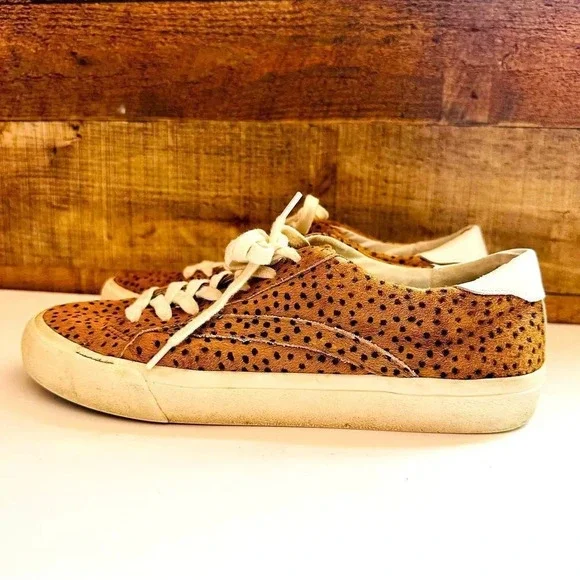 Madewell Sidewalk Sneakers in Spot Dot Calf Hair